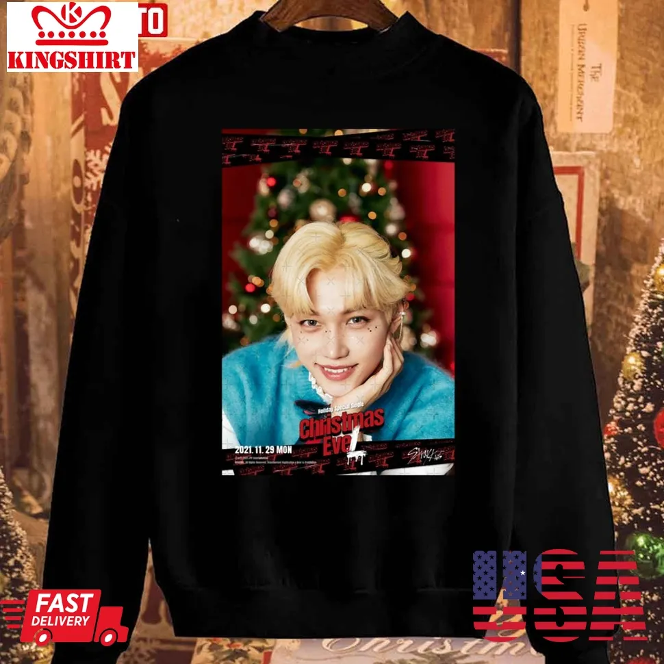 Stray Kids Holiday Special Single Felix Ver Unisex Sweatshirt Size up S to 4XL