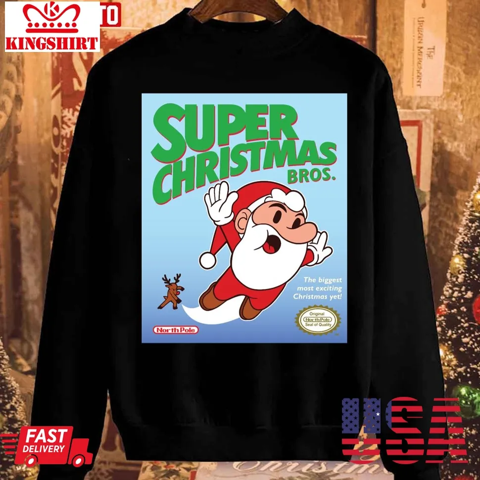 Super Bros 1 Christmas 2023 Unisex Sweatshirt Size up S to 4XL