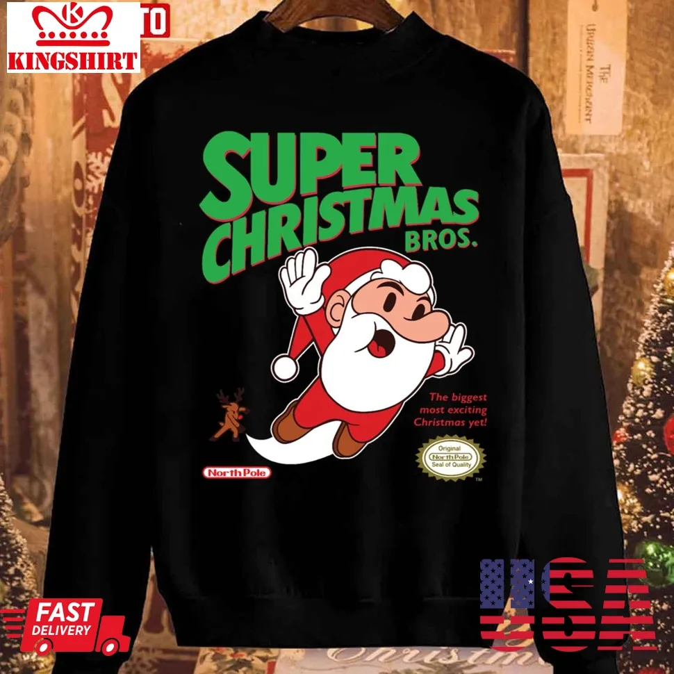 Super Christmas Bros Sweatshirt Plus Size