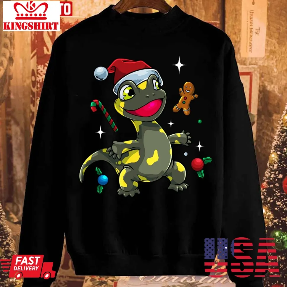Sweet Christmas Fire Salamander Unisex Sweatshirt Unisex Tshirt