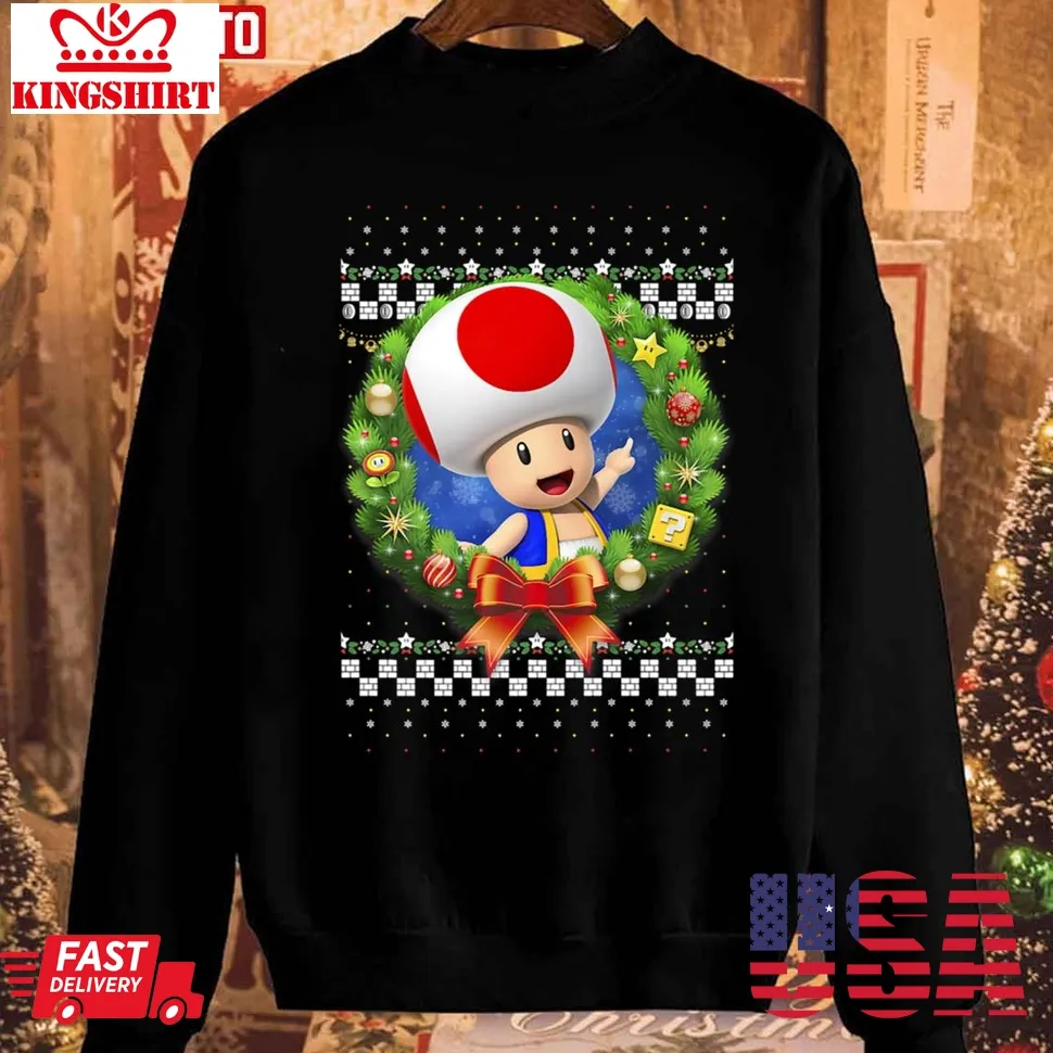 T Christmas Wreath 2023 Sweatshirt Unisex Tshirt