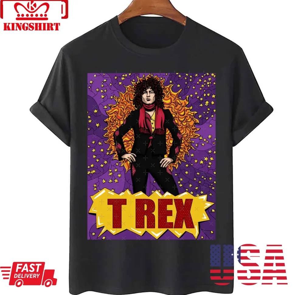 T Rex Ride A White Swan Marc Bolan Unisex T Shirt Size up S to 4XL