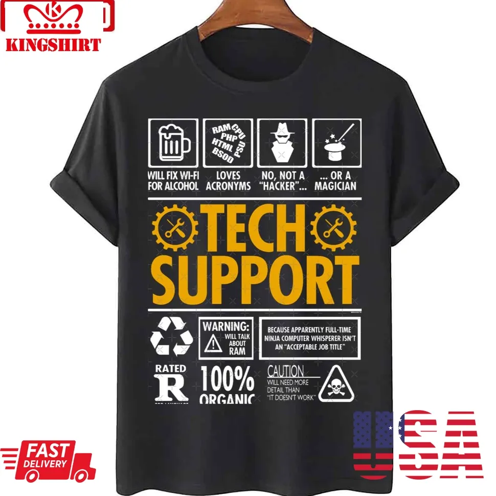 Tech Support Funny It Helpdesk Graphic Unisex Sweatshirt Unisex Tshirt