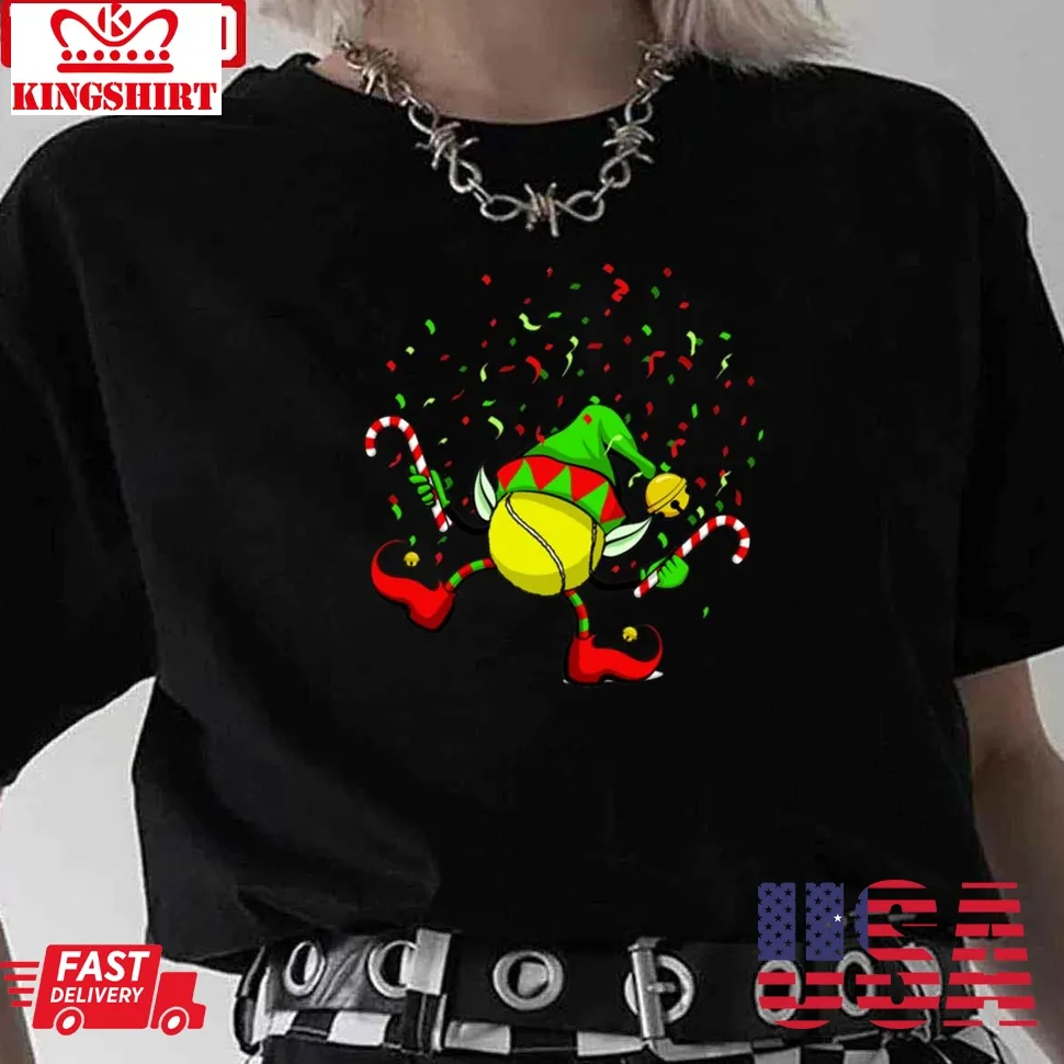 Tennis Ball Elf Christmas 3 Unisex Sweatshirt Unisex Tshirt