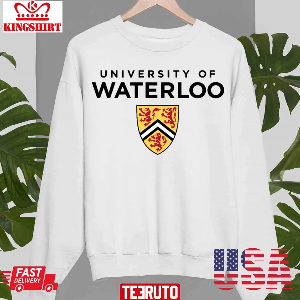 Terhalang University Of Waterloo Dindingkaca Unisex Sweatshirt Size up S to 4XL