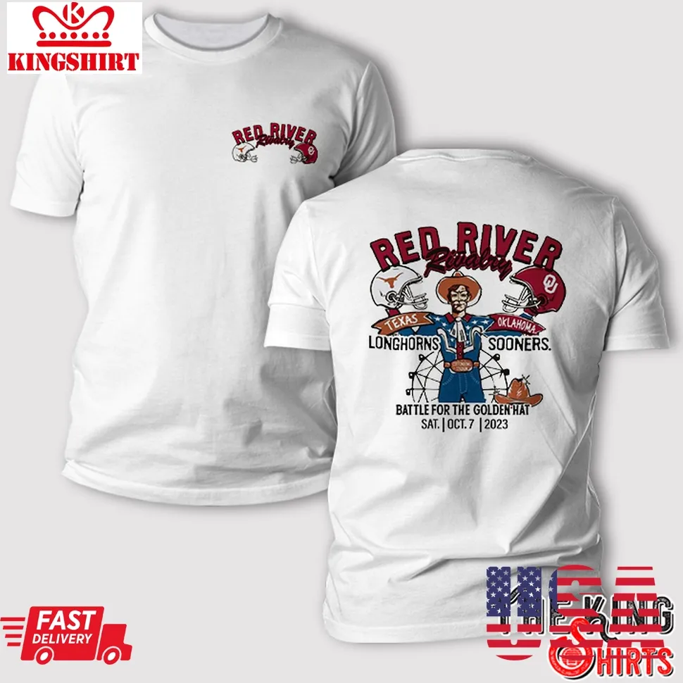 Texas Longhorns Vs Oklahoma Sooners Red River Rivalry T Shirt Unisex Tshirt