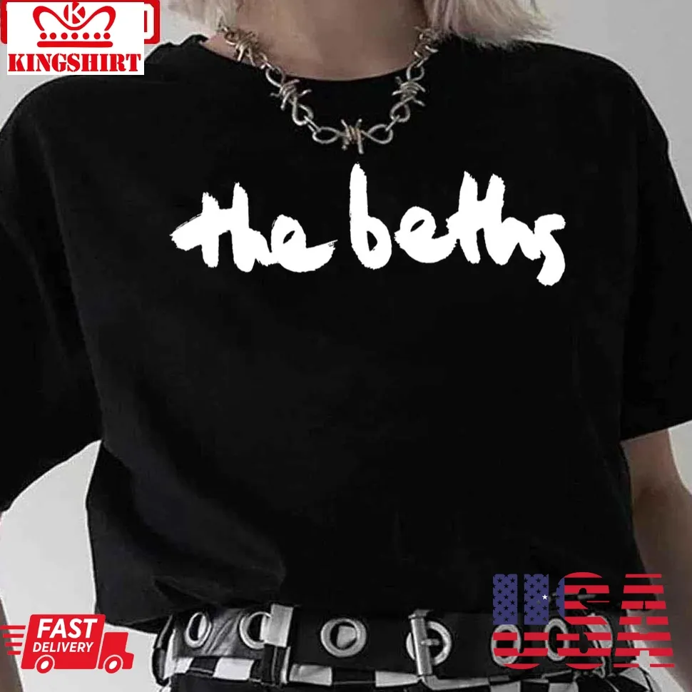 The Beths Band Logo White Unisex T Shirt Plus Size