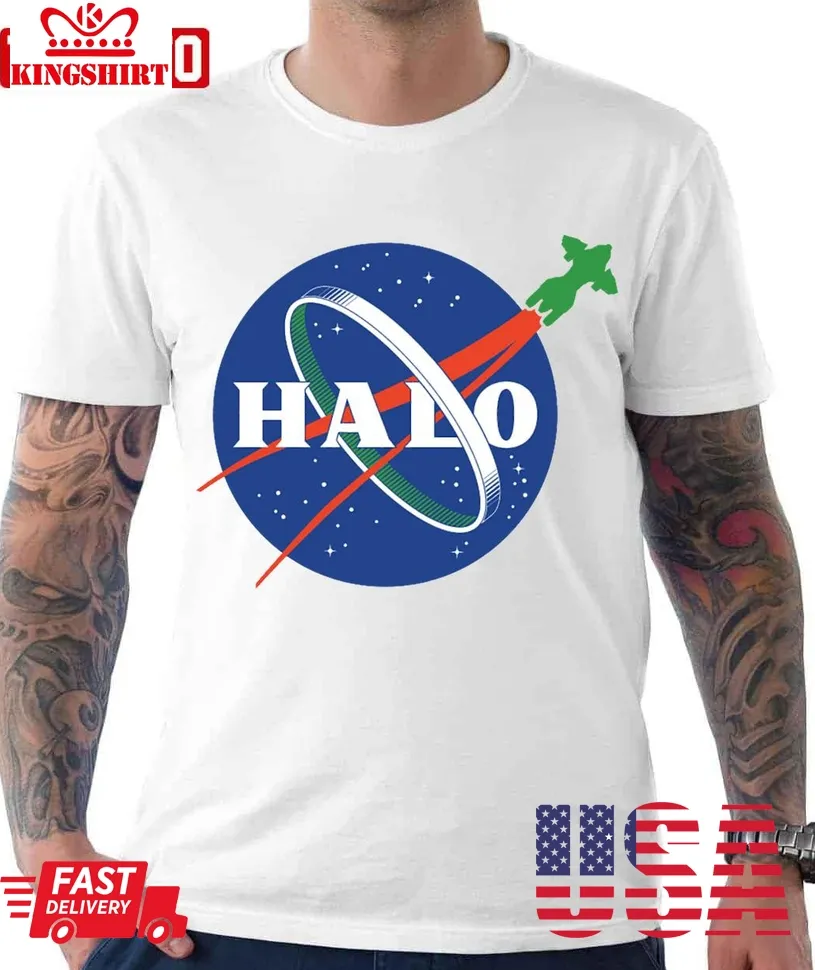 The Halo Space Agency Unisex T Shirt Size up S to 4XL