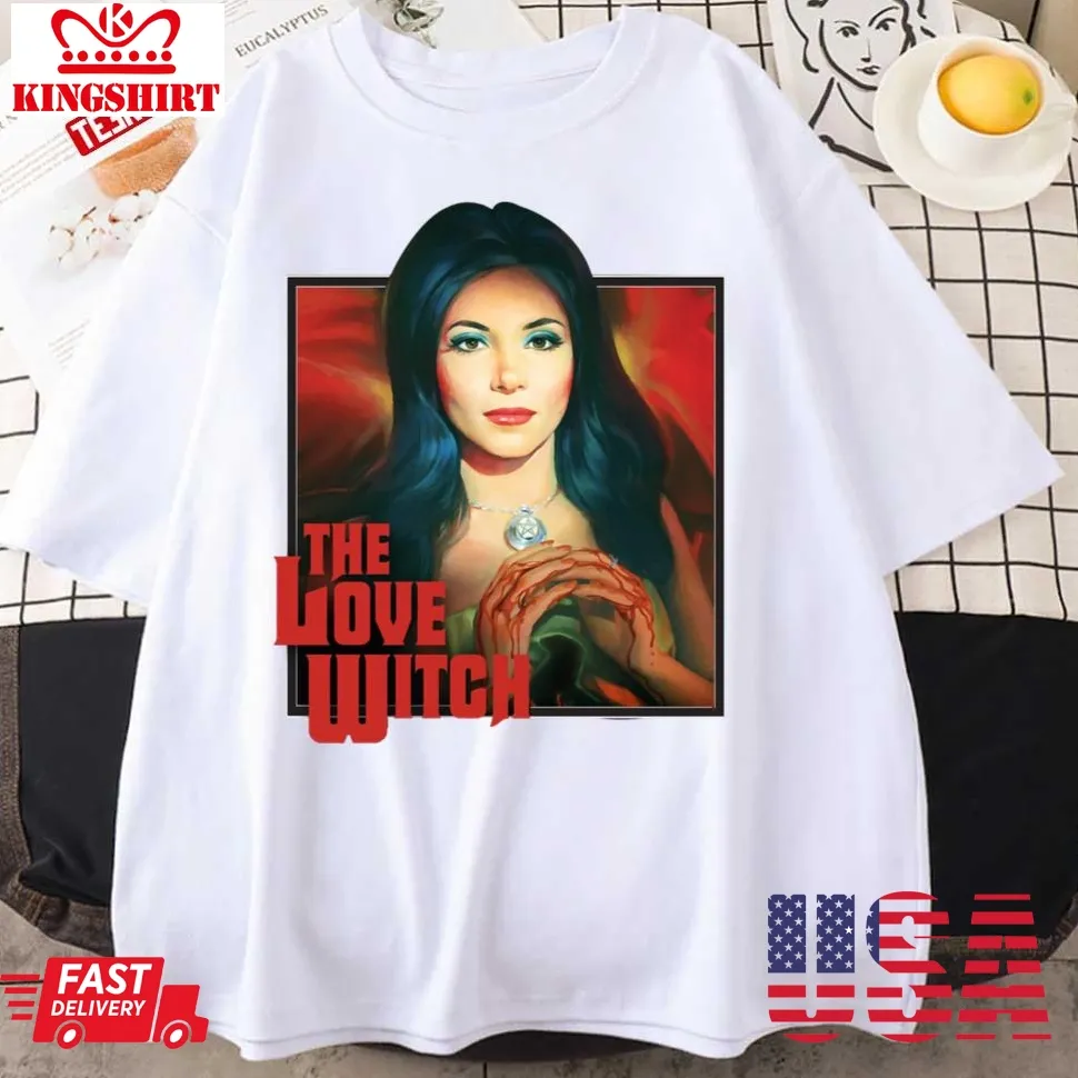 The Love Witch Vintage Red Unisex T Shirt Plus Size