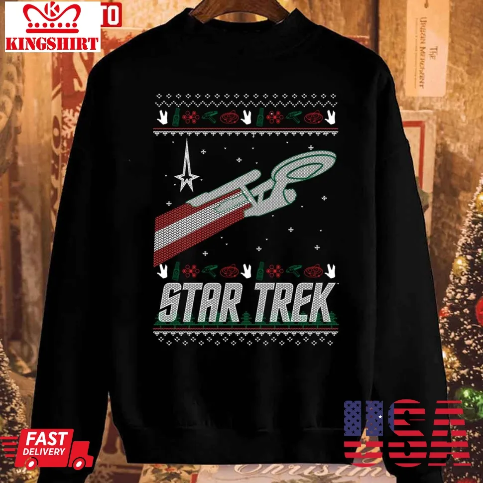 The Original Series Christmas Enterprise Star Trek Sweatshirt Unisex Tshirt