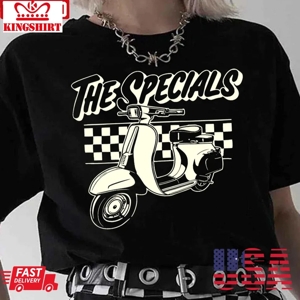 The Specials Mods Scooter Unisex T Shirt Size up S to 4XL