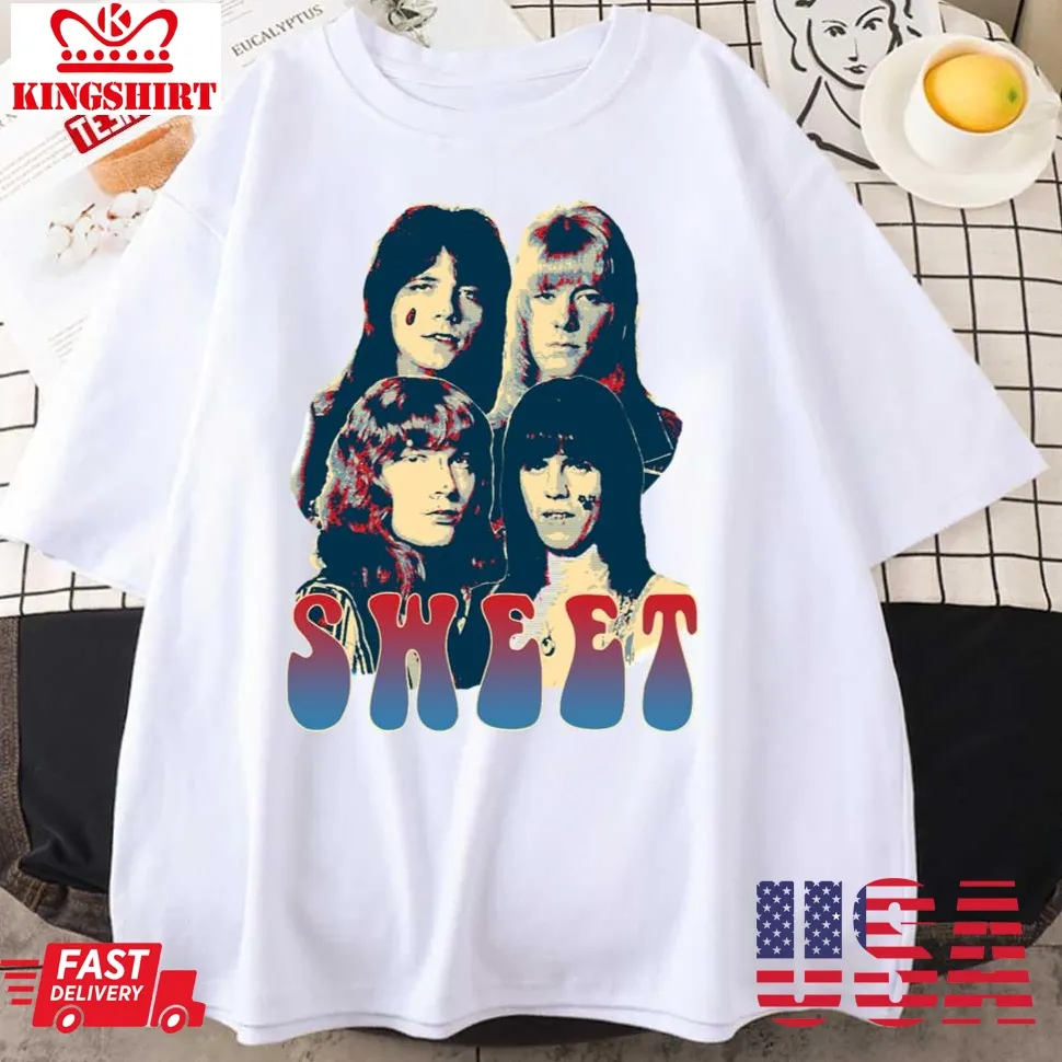The Sweet Musicianband Hard Rock 1970S Unisex T Shirt Unisex Tshirt
