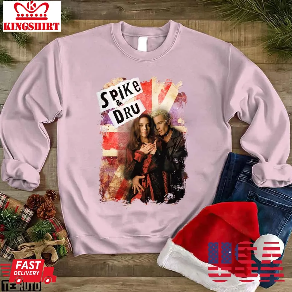 The Vampire Slayer Spike Buffy Dru Rock &038; Roll Unisex Sweatshirt Unisex Tshirt