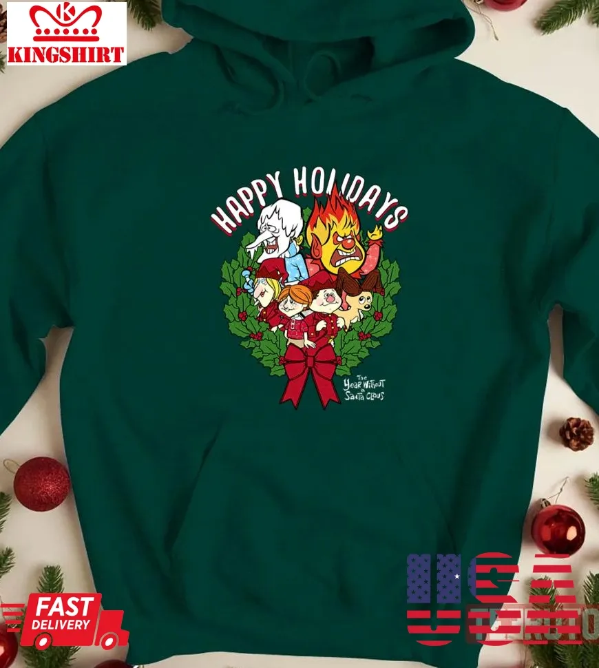 The Year Without A Santa Claus Happy Holidays Vintage Unisex Sweatshirt Plus Size
