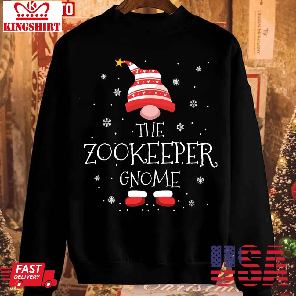 The Zookeeper Gnome Christmas Sweatshirt Unisex Tshirt