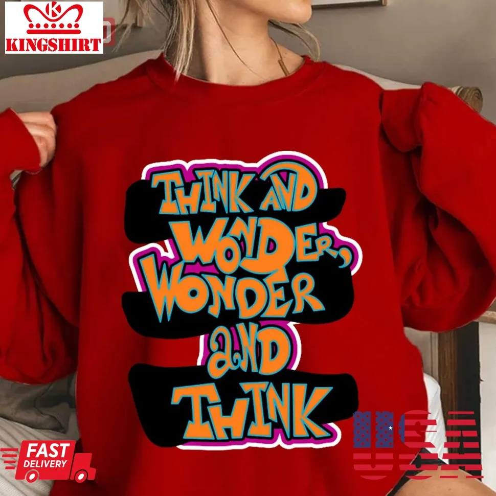 Think And Wonder Dr Seuss Unisex Sweatshirt Size up S to 4XL