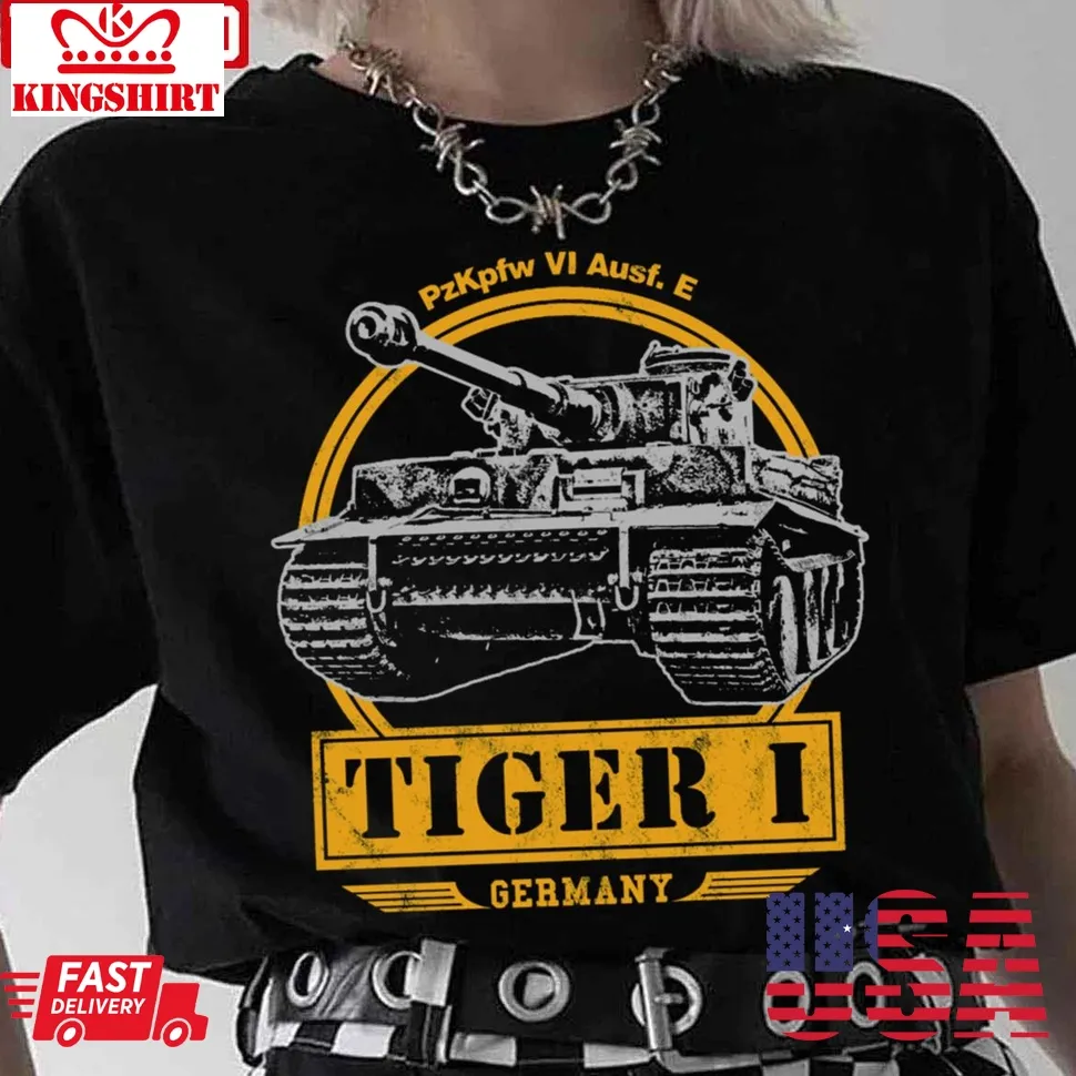 Tiger I Ww2 German Tank Vintage Unisex T Shirt Size up S to 4XL