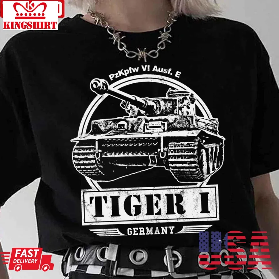 Tiger I Ww2 Tank Vintage Unisex T Shirt Size up S to 4XL