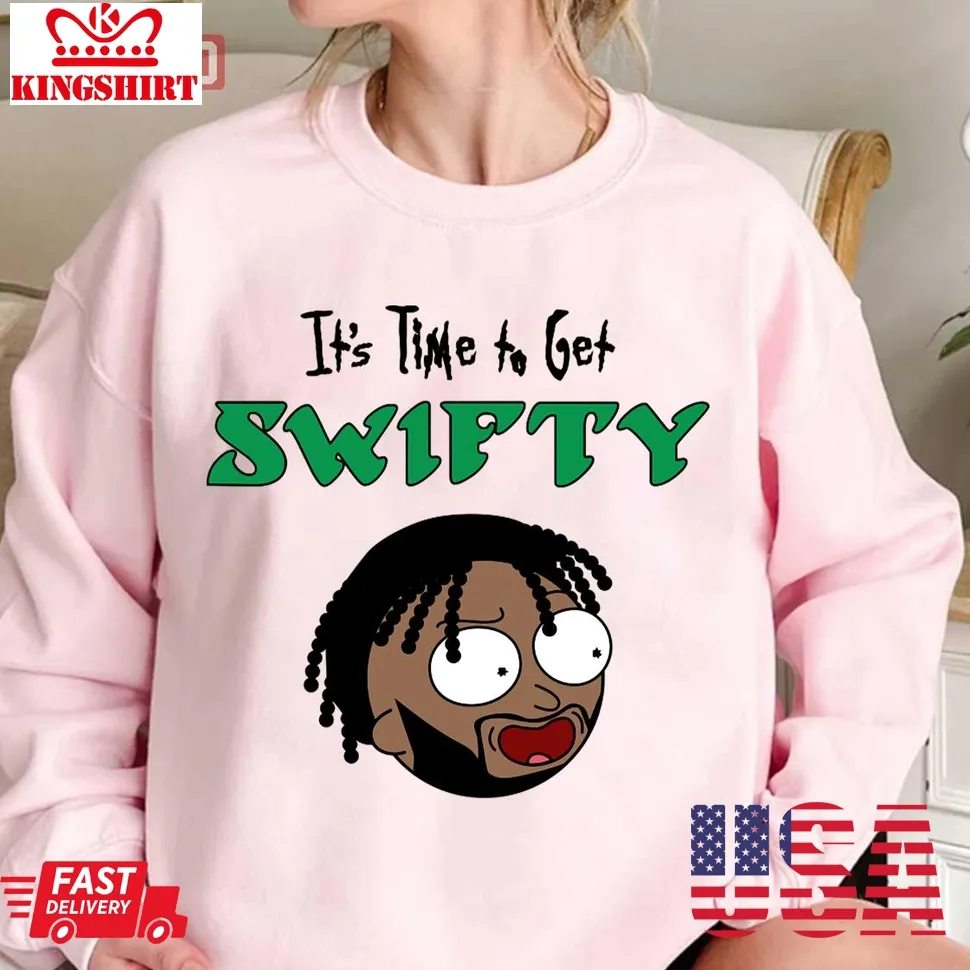 Time To Get Swifty Eagles Unisex Sweatshirt Plus Size