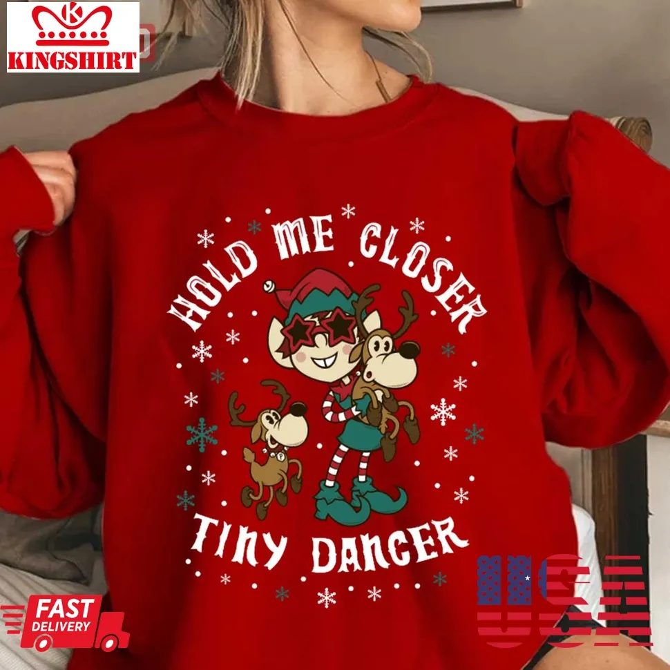 Tiny Dancer Musical Elf Cute Christmas Reindeer Unisex Sweatshirt Size up S to 4XL