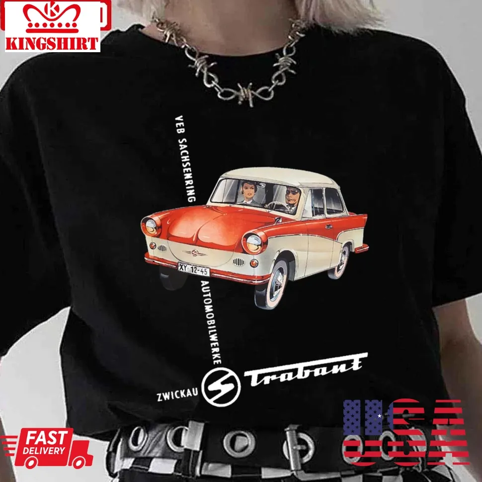 Trabant 601 Vintage Ad Unisex T Shirt Size up S to 4XL