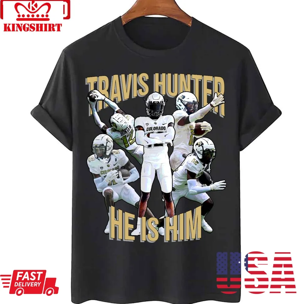 Travis Hunter He Is Him Colorado Unisex T Shirt Unisex Tshirt