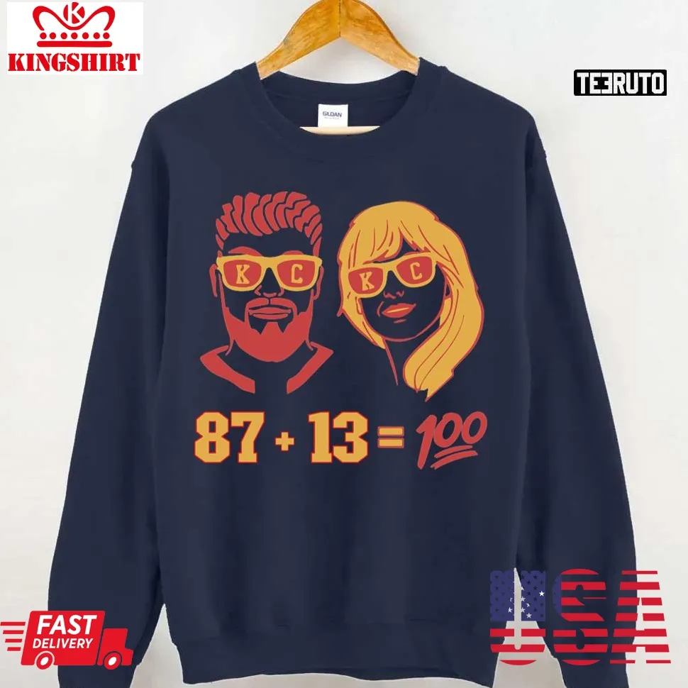 Travis Kelce And Taylor Swift Unisex Sweatshirt Size up S to 4XL