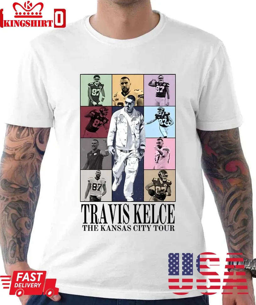 Travis Kelce The Kansas City Tour Unisex T Shirt Size up S to 4XL