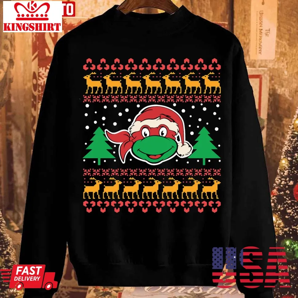 Turtle Love Christmas Funny Sweatshirt Size up S to 4XL