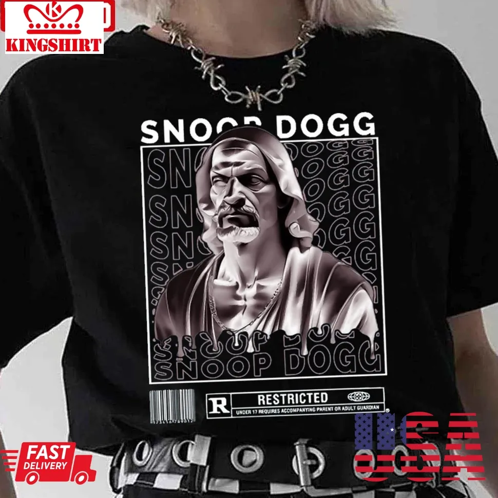 Typography Snoop Dog Statue Unisex T Shirt Plus Size