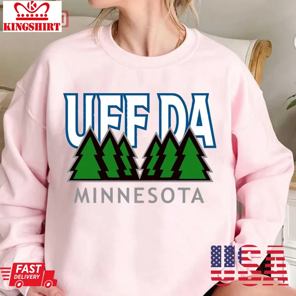 Uff Da Wolves Minnesota Unisex Sweatshirt Size up S to 4XL