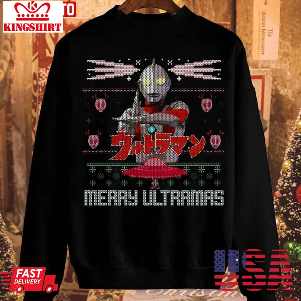 Ultraman Christmas Pattern Exclusive Unisex Sweatshirt Unisex Tshirt