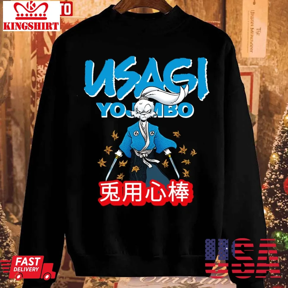 Usagi Yojimbo Blue Unisex Sweatshirt Plus Size