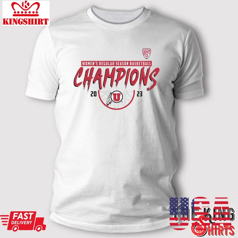Utah Utes 2023 WomenS Basketball Regular Season Champions T Shirt Plus Size