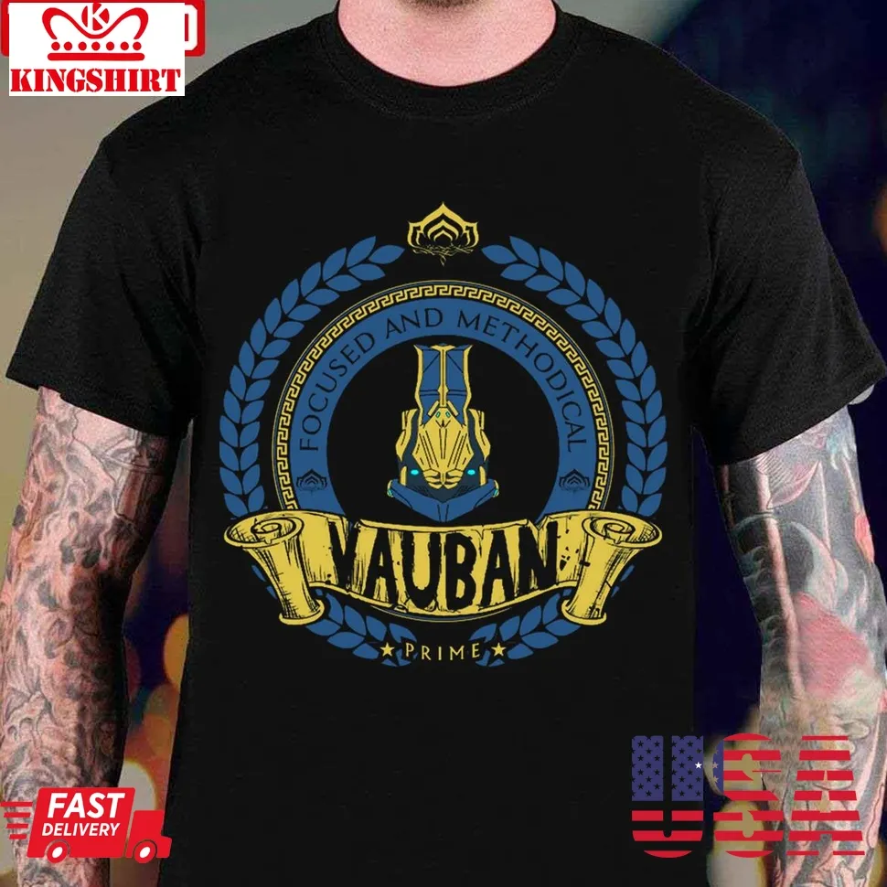 Vauban Circle Logo Warframe Unisex T Shirt Plus Size