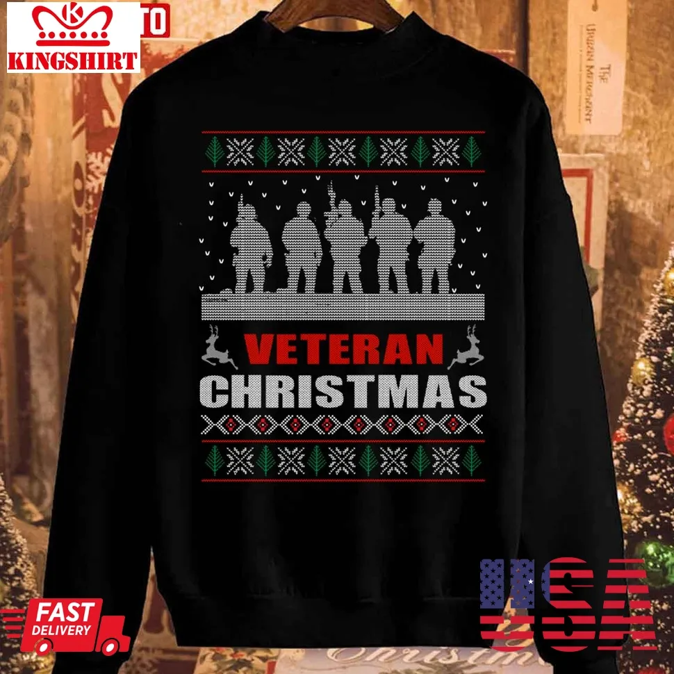 Veteran Christmas Unisex Sweatshirt Plus Size