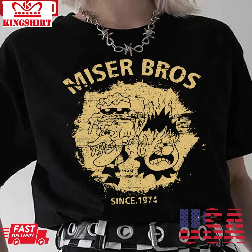 Vintage 70S Vintage Miser Brothers Unisex T Shirt Size up S to 4XL