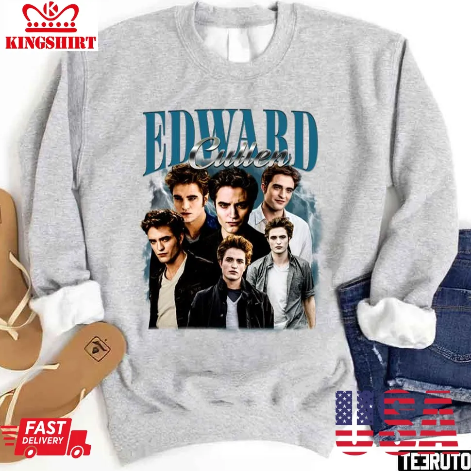 Vintage Edward Cullen Retro 90 Homage Twilight Unisex Sweatshirt Plus Size