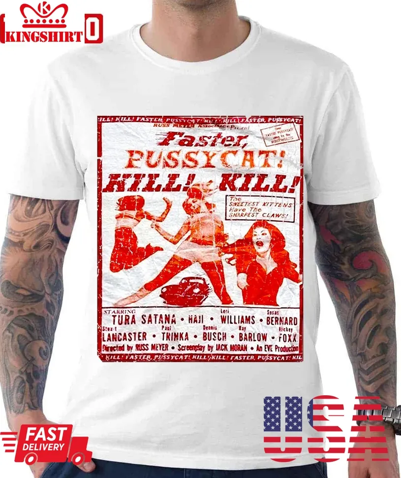 Vintage Faster Pussycat Kill Kill Faster 1980S Unisex T Shirt Unisex Tshirt