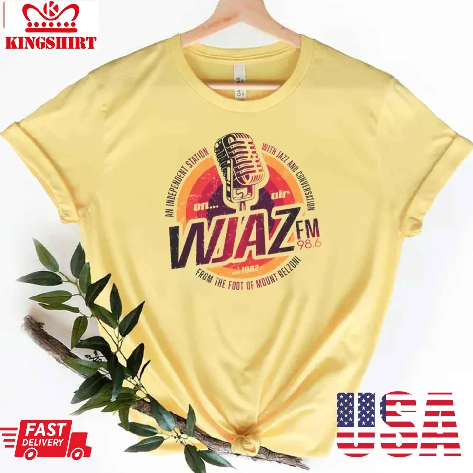 Vintage Radio Design Wjaz Unisex T Shirt Plus Size