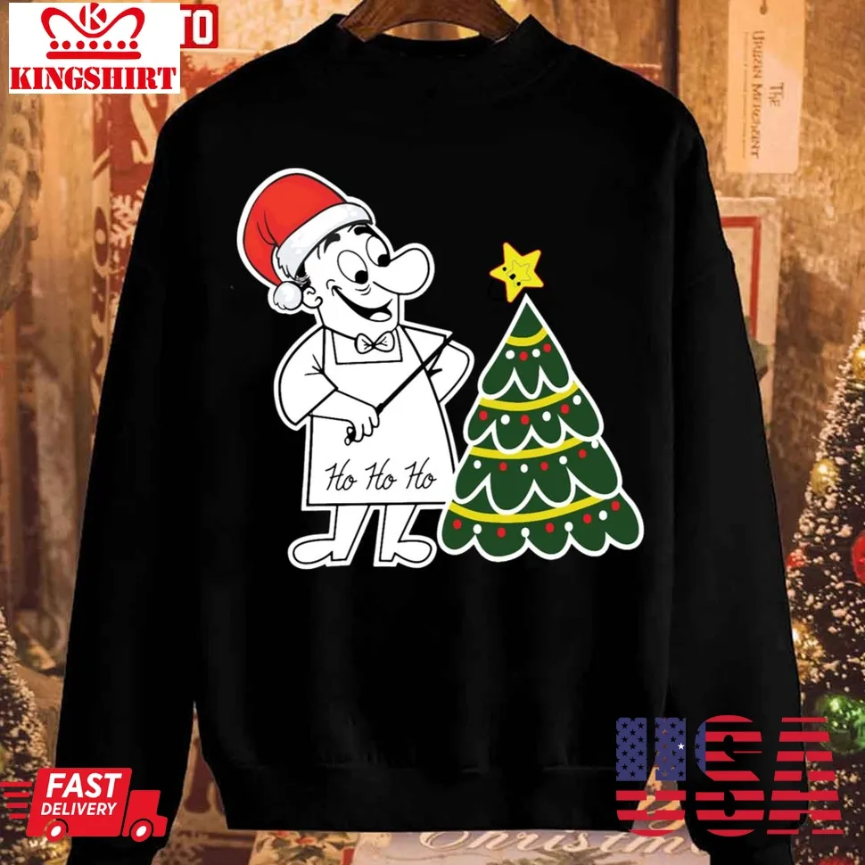 Weber Tree Topper Christmas 2023 Unisex Sweatshirt Unisex Tshirt
