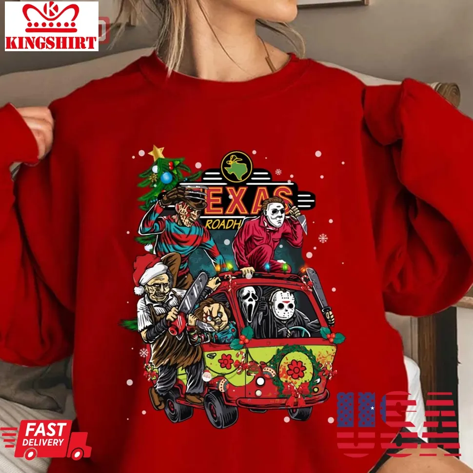 Welcome To Texas Horror Christmas 2023 Unisex Sweatshirt Plus Size