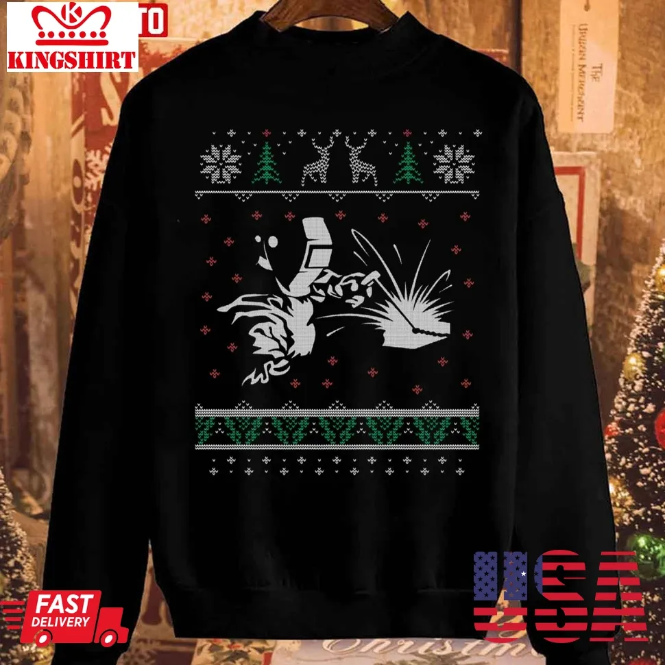 Welding Welders Christmas Sweatshirt Size up S to 4XL
