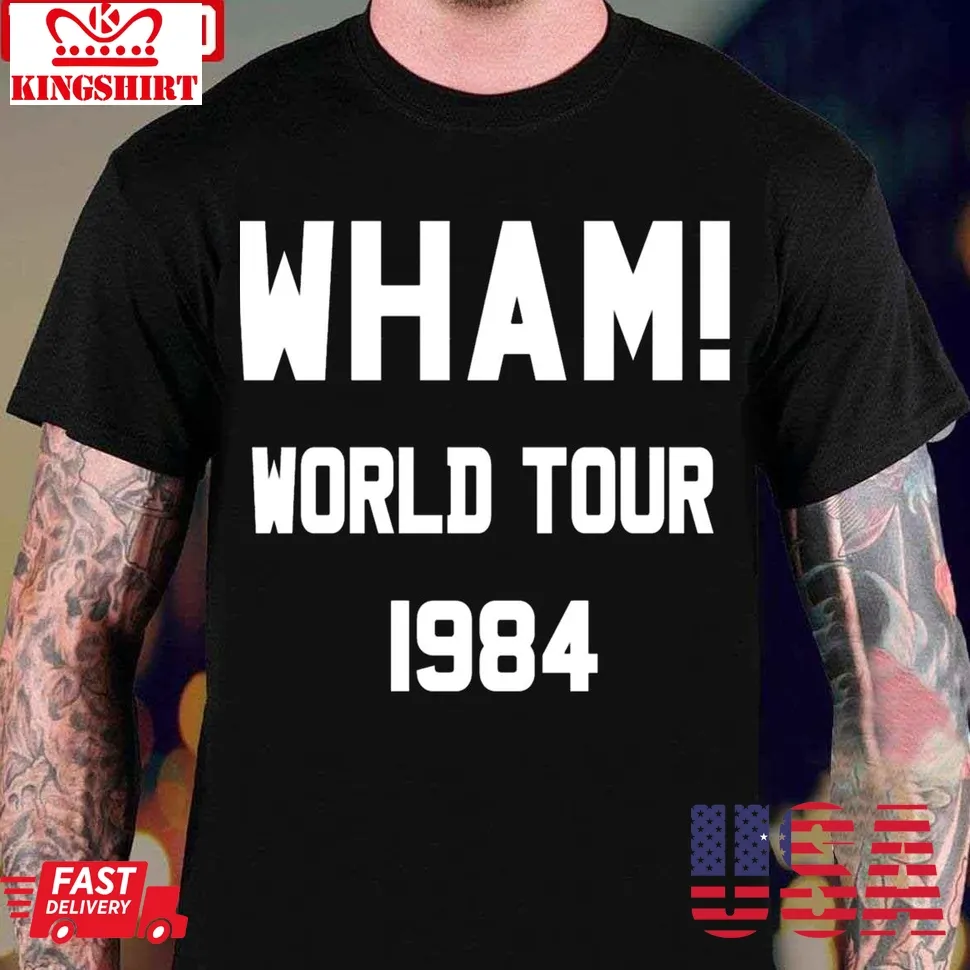 Wham! World Tour Unisex T Shirt Size up S to 4XL
