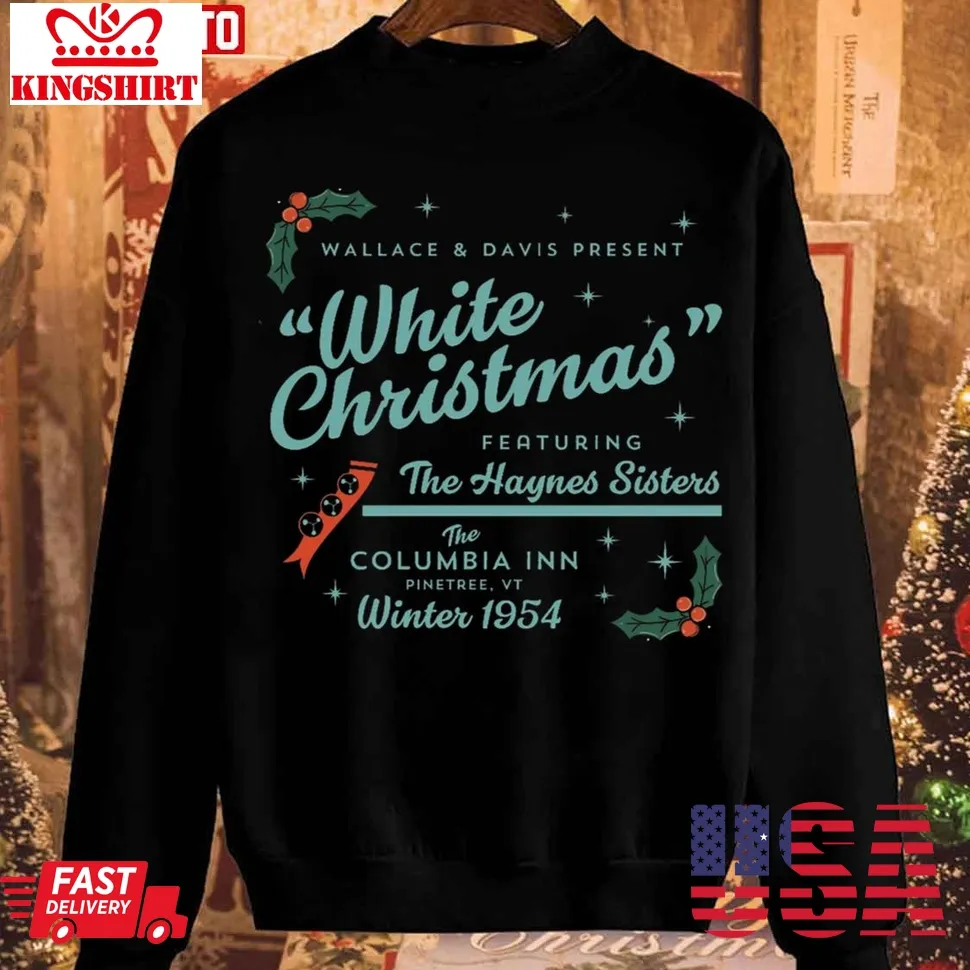 White Christmas Ad Unisex Sweatshirt Unisex Tshirt