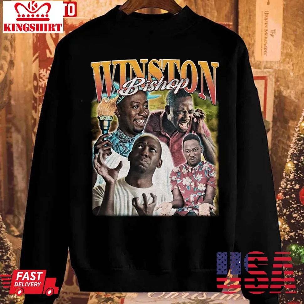 Winston Bishop Collage Unisex Sweatshirt Size up S to 4XL