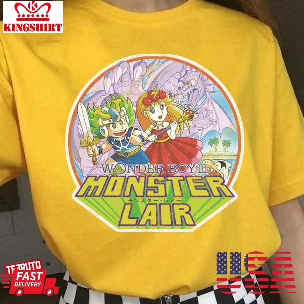 Wonder Boy Iii Monster Lair Retro Logo Unisex T Shirt Unisex Tshirt