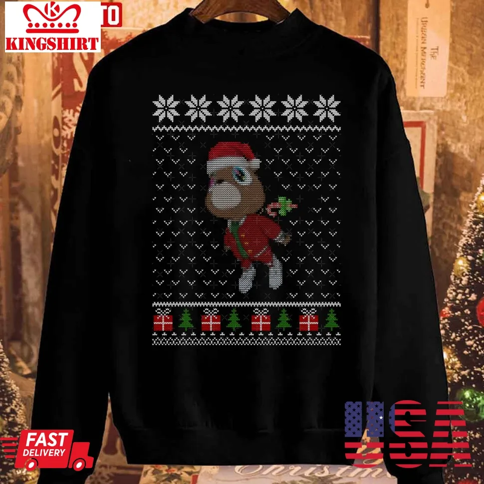 Ye Hip Hop Rap Bear Christmas Sweatshirt Unisex Tshirt