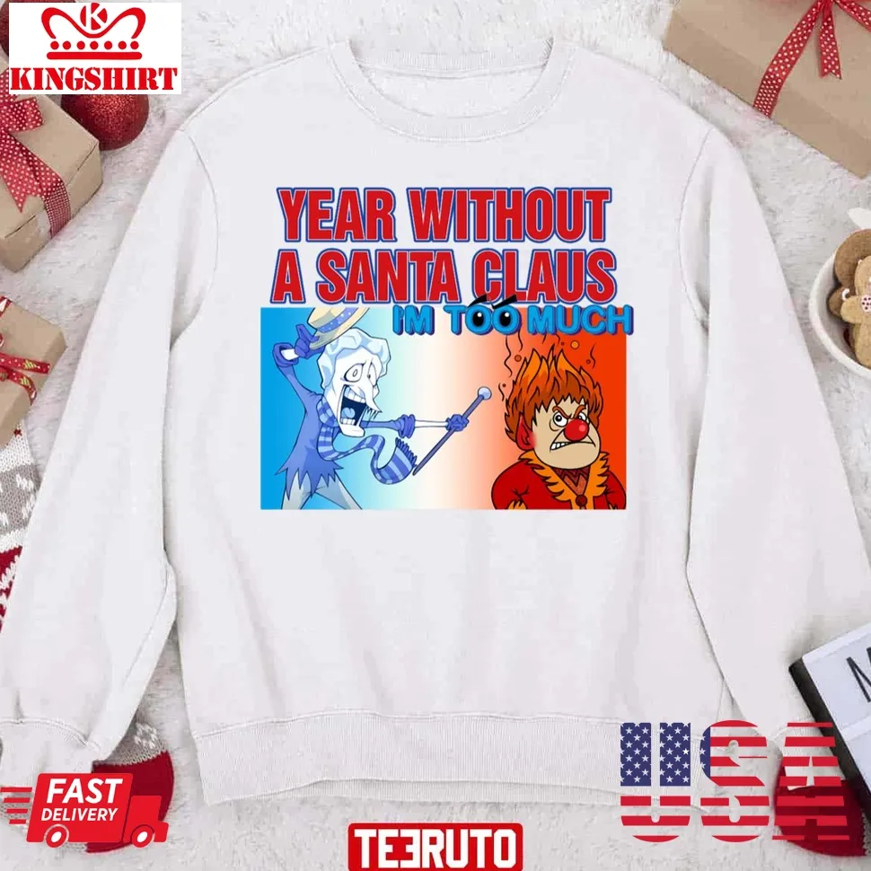 Year Without A Santa Claus Vintage Unisex Sweatshirt Plus Size