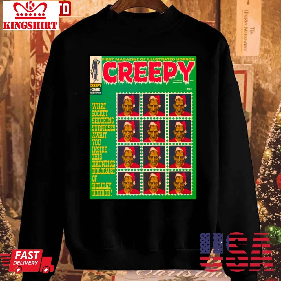 Yes A Great Creepy 25 Magazine Cover Unisex Sweatshirt Size up S to 4XL